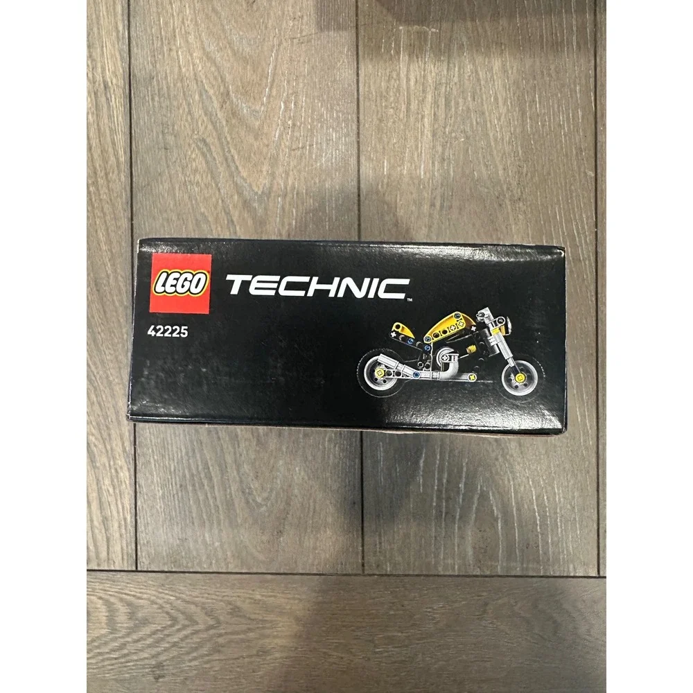 LEGO Kids Yellow Technic 42225 Motorcycle Building Set 151 pcs